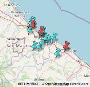 Mappa Via Amilcare Ponchielli, 47843 Santa Monica-Cella RN, Italia (9.928)