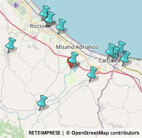 Mappa Via Amilcare Ponchielli, 47843 Santa Monica-Cella RN, Italia (4.75917)