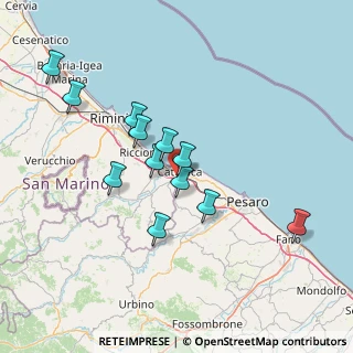 Mappa Via del Partigiano, 47841 Cattolica RN, Italia (13.295)