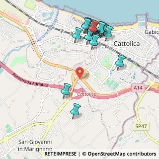 Mappa Via ex Saludecese, 47841 Cattolica RN, Italia (1.17)