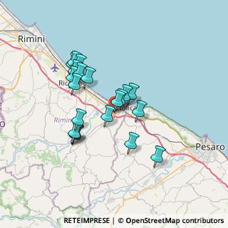 Mappa Via ex Saludecese, 47841 Cattolica RN, Italia (6.1015)