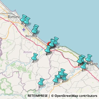 Mappa Via ex Saludecese, 47841 Cattolica RN, Italia (9.087)