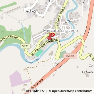 Mappa Via Giuseppe Garibaldi, 47, 47025 Mercato Saraceno, Forlì-Cesena (Emilia Romagna)