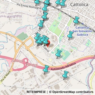 Mappa Via Morganti, 47841 Cattolica RN, Italia (0.5715)