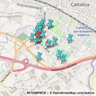 Mappa Via Morganti, 47841 Cattolica RN, Italia (0.349)