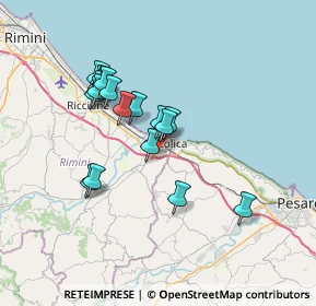 Mappa Via Morganti, 47841 Cattolica RN, Italia (6.23722)