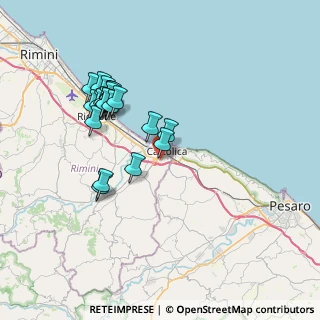 Mappa Via Morganti, 47841 Cattolica RN, Italia (7.0185)