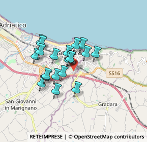 Mappa Via Pitagora, 47841 Cattolica RN, Italia (1.335)