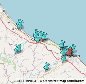 Mappa Via Fratelli Cairoli, 61011 Case Badioli PU, Italia (8.0635)