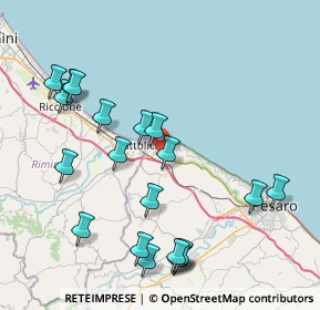 Mappa Via Fratelli Cairoli, 61011 Case Badioli PU, Italia (9.2305)