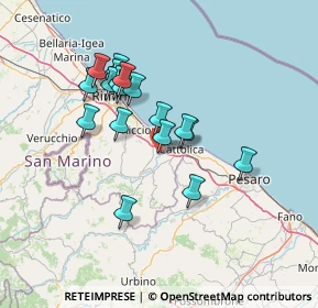 Mappa Via Puccini, 47843 Santa Monica-Cella RN, Italia (12.16444)