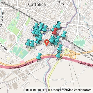 Mappa Via Euclide, 47841 Cattolica RN, Italia (0.32)