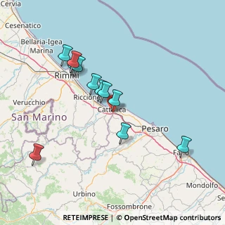 Mappa Via Euclide, 47841 Cattolica RN, Italia (14.37455)