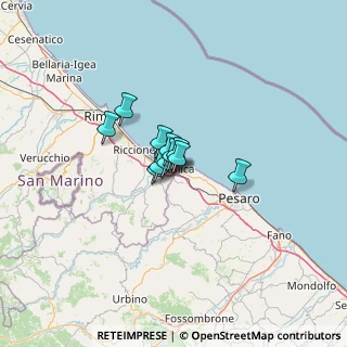 Mappa Via Euclide, 47841 Cattolica RN, Italia (5.77182)
