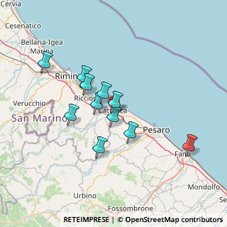 Mappa Via Euclide, 47841 Cattolica RN, Italia (11.97727)