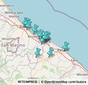 Mappa Piazza Kennedy, 47841 Cattolica RN, Italia (9.19833)