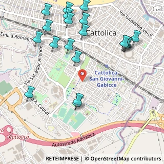 Mappa Piazza Kennedy, 47841 Cattolica RN, Italia (0.6765)
