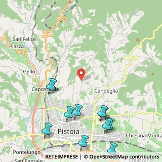 Mappa Via di Bigiano e Castel Bovani, 51100 Pistoia PT, Italia (2.87273)
