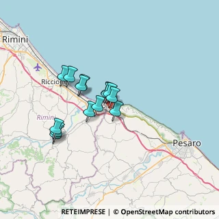 Mappa Via Aldo Moro, 61011 Gabicce Mare PU, Italia (5.07571)