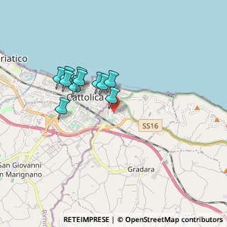 Mappa Via Aldo Moro, 61011 Gabicce Mare PU, Italia (1.53364)
