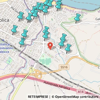 Mappa Via Aldo Moro, 61011 Gabicce Mare PU, Italia (0.6925)