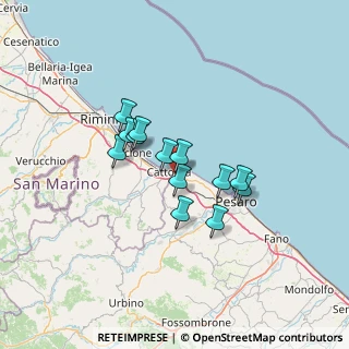 Mappa Via Aldo Moro, 61011 Gabicce Mare PU, Italia (9.85846)