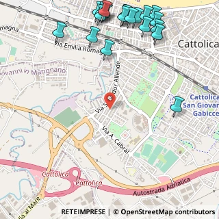 Mappa Via del Giglio, 47841 Cattolica RN, Italia (0.8125)