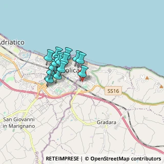 Mappa Via Arturo Toscanini, 61011 Gabicce Mare PU, Italia (1.42313)