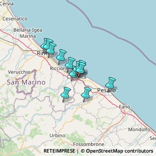 Mappa Via Arturo Toscanini, 61011 Gabicce Mare PU, Italia (9.535)