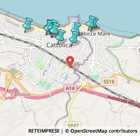 Mappa Via Enrico Mattei, 47841 Cattolica RN, Italia (1.04364)