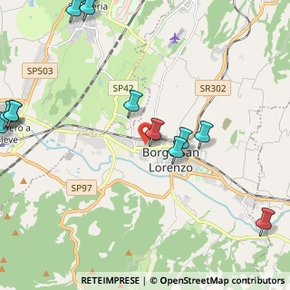 Mappa Via S. Allende, 50032 Borgo San Lorenzo FI, Italia (3.14429)