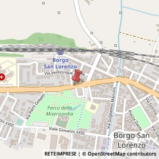 Mappa Via divisione partigiana garibaldi, 50032 Borgo San Lorenzo, Firenze (Toscana)