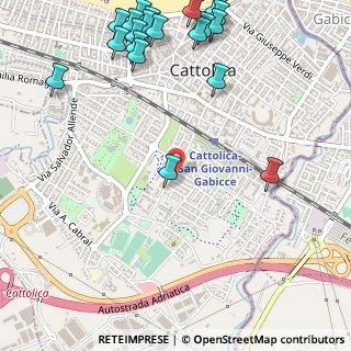 Mappa Via Giuseppe di Vittorio, 47841 Cattolica RN, Italia (0.7855)