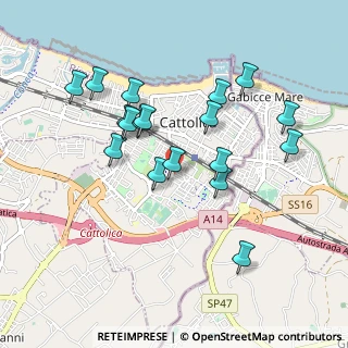 Mappa Via Giuseppe di Vittorio, 47841 Cattolica RN, Italia (0.90889)