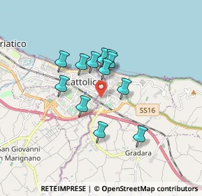 Mappa Via Caruso, 61011 Gabicce Mare PU, Italia (1.3175)
