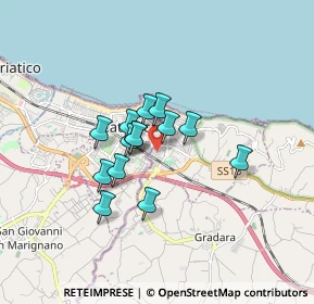 Mappa Via Caruso, 61011 Gabicce Mare PU, Italia (1.175)