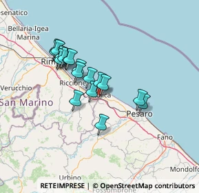 Mappa Via Caruso, 61011 Gabicce Mare PU, Italia (11.955)