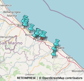 Mappa Via Caruso, 61011 Gabicce Mare PU, Italia (10.71538)