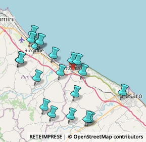 Mappa Via Caruso, 61011 Gabicce Mare PU, Italia (8.7275)