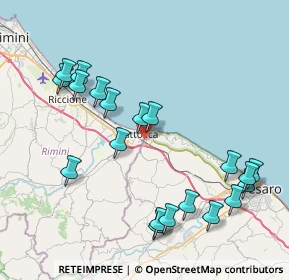 Mappa Via Caruso, 61011 Gabicce Mare PU, Italia (9.108)