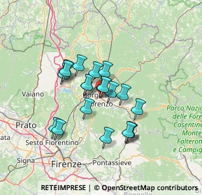Mappa 50032 Borgo San Lorenzo FI, Italia (10.421)
