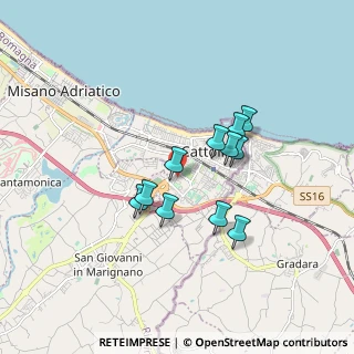 Mappa Via del Giglio, 47841 Misano Adriatico RN, Italia (1.38636)