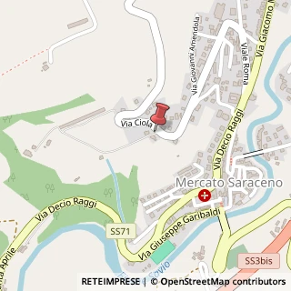 Mappa Via Elsa Morante, 2, 47025 Mercato Saraceno, Forlì-Cesena (Emilia Romagna)