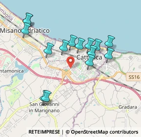 Mappa Via dei Ciclamini, 47841 Cattolica RN, Italia (1.91467)