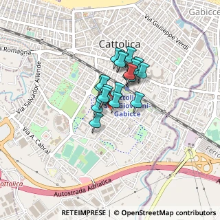 Mappa Via Prampolini, 47841 Cattolica RN, Italia (0.252)