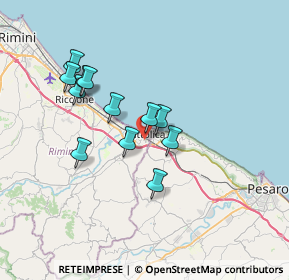 Mappa Via Prampolini, 47841 Cattolica RN, Italia (6.12833)