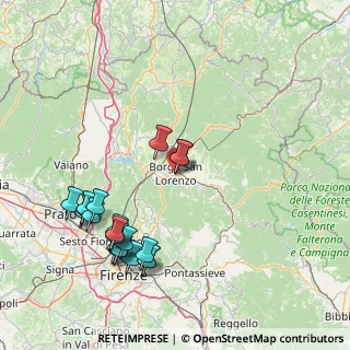 Mappa Via Caduti di Montelungo, 50032 Borgo San Lorenzo FI, Italia (18.3855)