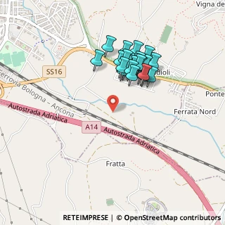 Mappa Strada Ferrata Nord, 61011 Case Badioli PU, Italia (0.41111)