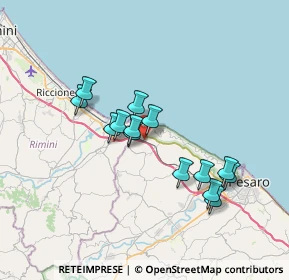 Mappa Strada Ferrata Nord, 61011 Case Badioli PU, Italia (6.17429)