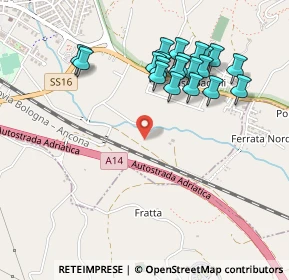 Mappa Strada Ferrata Nord, 61011 Case Badioli PU, Italia (0.4965)